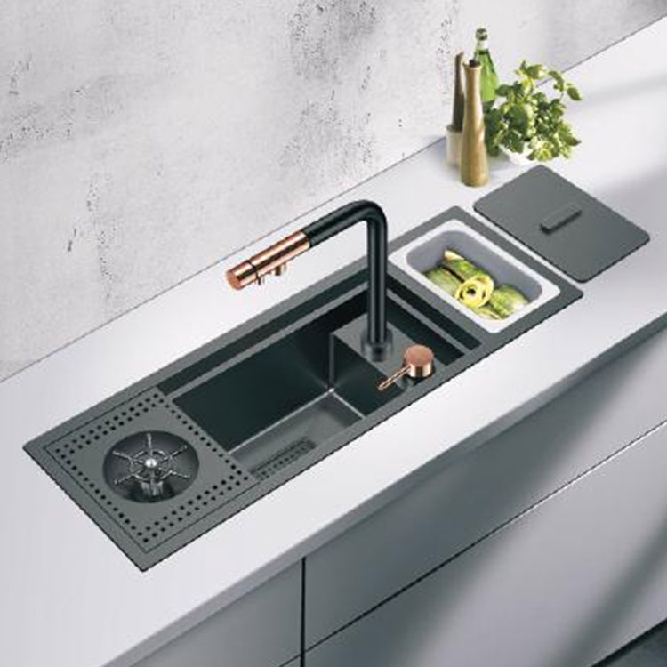 Lavabo və Nano Kaplamalı Lavabo üçün Avtomatik Gunmetal Şüşə Yuyucu